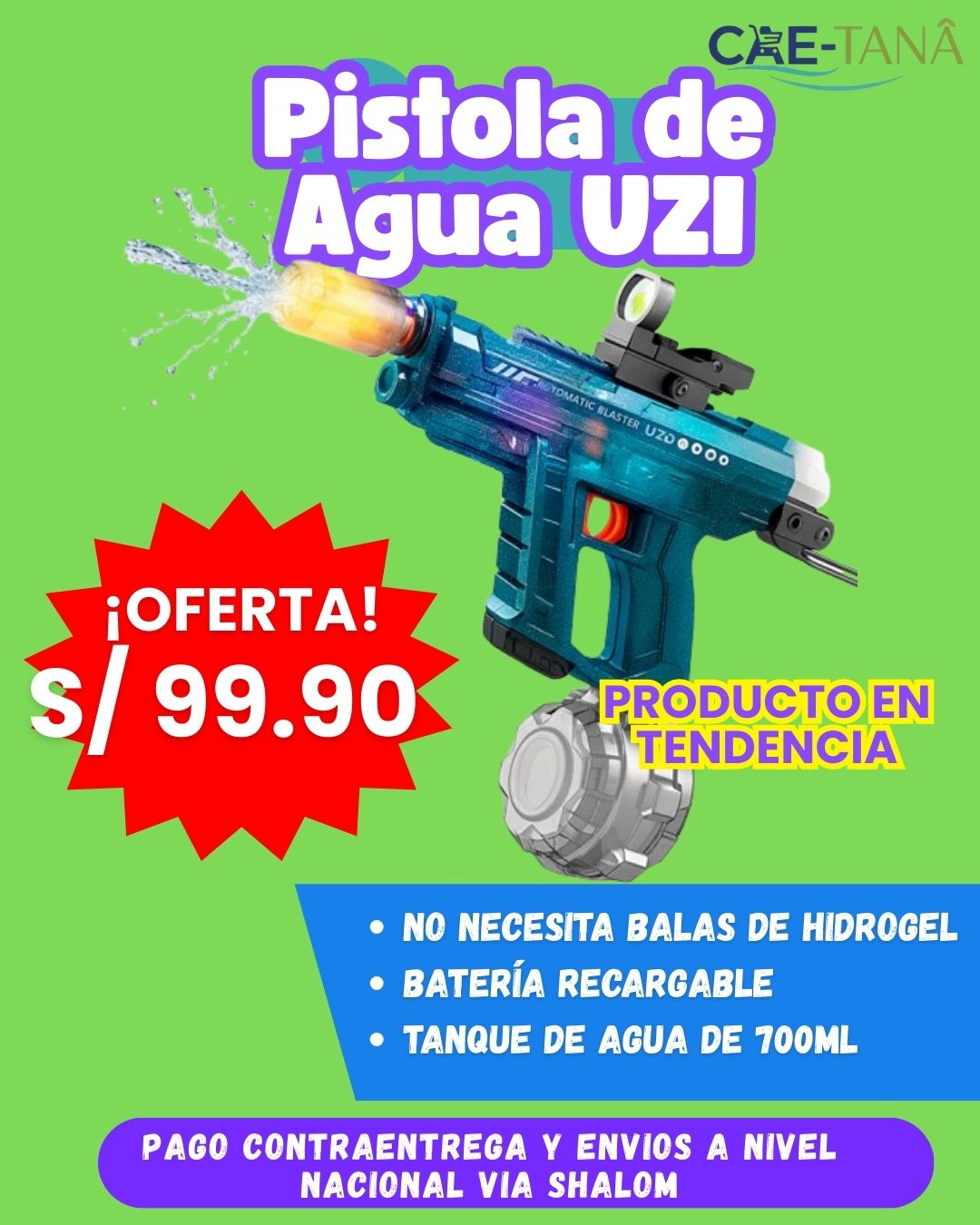 Pistola de Agua UZI